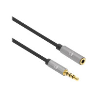 IC INTRACOM MANHATTAN Audio-Verlängerungskabel Aux / 3,5 mm Klinke 1m