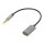IC INTRACOM MANHATTAN Headset-Adapterkabel mit Aux Y-Audiosplitter 20cm