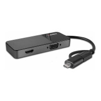 LINDY Konverter USB 3.0 Typ A und C auf HDMI & VGA