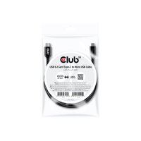 CLUB3D Club 3D - USB-Kabel - USB-C (M) bis Micro-USB Typ B (M) - USB 3.2 Gen 1 - 3 A - 1 m - bi-dire