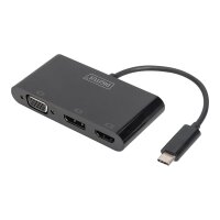 ASSMANN DIGITUS USB-C¿ 3in1 Triple Monitor Adapter (HDMI, DP, VGA)