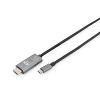 DIGITUS USB Type-C adapter cable Type-C to HDMI AM/M 2m 4K/60Hz 18GB CE bl gold