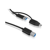 RAIDSONIC USB Adapter IcyBox USB 3.2 (Gen 1) Type B zu Type A & Type C
