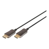 ASSMANN DisplayPort AOC Hybrid-Glasfaser Anschlusskabel M/M 20m UHD 8K60Hz CE gold bl
