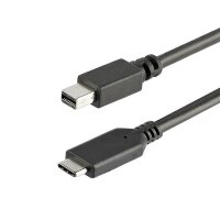 STARTECH.COM 1m USB-C auf Mini DisplayPort Kabel - USB C zu mDP Kabel - 4K 60Hz - Schwarz