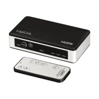 LOGILINK HDMI switch, 3x1-Port, 4K/60 Hz, HDCP, HDR, CEC, RC