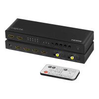 LOGILINK HDMI matrix switch 4x2-Port, 4K/60 Hz, HDR, ARC,...