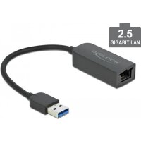 DELOCK - Netzwerkadapter - USB 3,2 Gen 1 - 2,5GBase-T - Schwarz (66646)