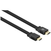 MANHATTAN flaches HDMI-Kabel mit Ethernet-Kanal 4K@60HZ 0,5m