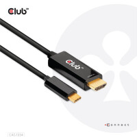 CLUB3D HDMI-Kabel A -> USB-C aktiv      4K60Hz       1,8m retail