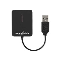 NEDIS Kartenleser Multicard USB 2.0 (CRDRU2300BK)