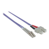 INTELLINET - Patch-Kabel - LC Multi-Mode (M) - SC multi-mode (M) - 3 m - Glasfaser - 50/125 Mikromet