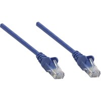 INTELLINET Netzwerkkabel Cat6A S/FTP CU LS0H 0,25m Blau RJ-45 Stecker / RJ-45 Stecker Vergoldete Kon