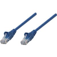 INTELLINET Netzwerkkabel Cat6A S/FTP CU LS0H 0,25m Blau RJ-45 Stecker / RJ-45 Stecker Vergoldete Kon