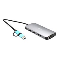 I-TEC USB3.0 USB-C/Thunderbolt 3x Diplay Metal Nano Dock LAN PD 100W