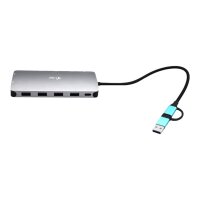 I-TEC USB3.0 USB-C/Thunderbolt 3x Diplay Metal Nano Dock LAN PD 100W