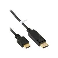 INLINE DisplayPort zu HDMI Konverter Kabel schwarz 3m