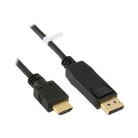 INLINE DisplayPort zu HDMI Konverter Kabel schwarz 5m
