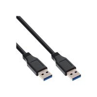 INLINE USB 3.0 Kabel, A an A, schwarz, 2m
