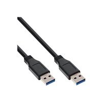 INLINE USB 3.0 Kabel, A an A, schwarz, 5m