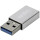 LOGILINK Adapter USB 3.2 Gen1 Type-C,USB-A/M zu USB-C/F,silb