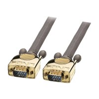 LINDY Premium Gold - VGA-Kabel - HD-15 (M) - HD-15 (M) - 30 m - Flügelschrauben - Anthrazit (37826)