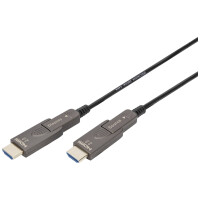 DIGITUS HDMI AOC Hybrid Glasfaserkabel 4K abnehmbar 30m schw