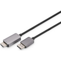 DIGITUS DisplayPort Adapterkabel DP auf HDMI A 1,0m schwarz