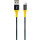 SCHWAIGER Ladekabel USB 2.0 A > USB Micro 1,2m schwarz/gelb