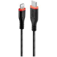 LINDY 0.5m verstärktes USB Typ C an Lightning Ladekabel