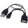 TECHLY USB 2.0 Cable OTG A F Micro USB M with USB 30cm