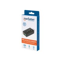 IC INTRACOM Manhattan Hi-Speed USB 2.0 - 3D 7.1 Sound Adapter schwarz