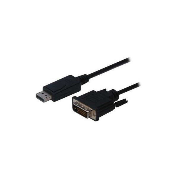 ASSMANN Adapterkabel DisplayPort 1.2 DVI-D 24+1 M/M digital Full HD Dual Link 1m