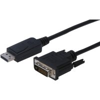 ASSMANN Adapterkabel DisplayPort 1.2 DVI-D 24+1 M/M digital Full HD Dual Link 1m