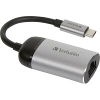 VERBATIM USB-C Verbatim zu Gigabit Ethernet Adapter 10 cm Kabel