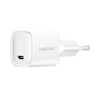 LOGILINK USB Steckdosenadapter 1 x USB-C-Port(PD),20W,weiß