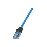 LOGILINK Patchkabel CAT6A U/UTP Premium blau 1.00m 10G/PoE