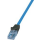 LOGILINK Premium Patchkabel, Kat.6A, U/UTP, blau, 2,0 m ungeschirmt, starre Kupferadern, geeignet fü