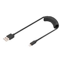 DIGITUS USB A to Lightning Spring cable MFI C89 TPU USB...
