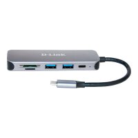 D-LINK DUB-2325/E 5-in-1 USB-C Hub mit Card Reader