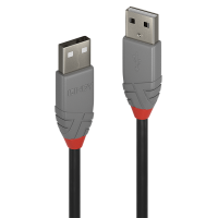 LINDY USB 2.0 Typ A an B Kabel Anthra Line 3m