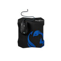 NEDIS N GMMP100BK - Maus Mouse Kabel Gaming 6 Tasten Mousepad (GMMP100BK)