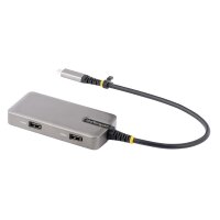 STARTECH.COM USB-C Multiport Adapter - 4K 60Hz HDMI - 2 Port USB Hub - 100W PD - Works with Chromebo