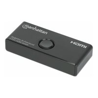 MANHATTAN 8K60Hz Bidirektionaler 2-Port HDMI-Switch zwei Eingänge auf einen Ausgang 2x1 oder zwei Au