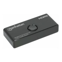 MANHATTAN 8K60Hz Bidirektionaler 2-Port HDMI-Switch zwei Eingänge auf einen Ausgang 2x1 oder zwei Au