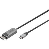 DIGITUS 8K 30Hz. USB Type C to DP adapter cable HBR3 Alu...