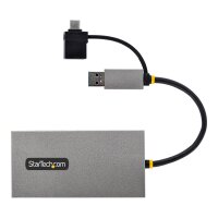STARTECH.COM USB to Dual HDMI Adapter, USB A/C to 2x HDMI Monitors (1x 4K 30Hz, 1x 1080p) (107B-USB-