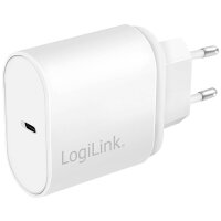 LOGILINK USB Wall Charger, 1port, 1x USB-CF, 20W, w/PD, white