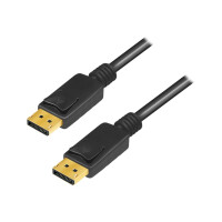 LOGILINK DisplayPort 1.4 Anschlusskabel, 5,0 m, schwarz DisplayPort Stecker - DisplayPort Stecker, m