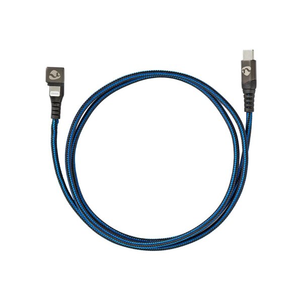 NEDIS USB-Kabel  USB 2.0  Apple Lightning 8-Pin  USB-Typ-C ? Stecker  480 Mbps  60 W  Vernicke